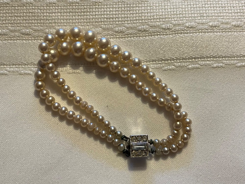 Vintage strand faux pearl - vintage, 2-strand