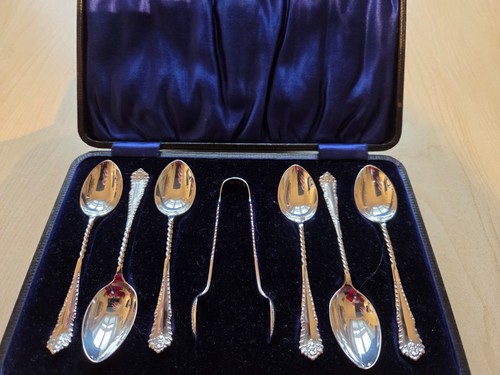 Set solid silver coffee - 6,