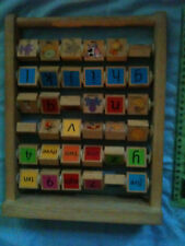 ABACUS wooden Early Learning alphabet educational fun toy literacy counting 3+