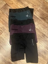 Bundle Of x3 Pairs Of Lemieux Riding Tights Size 14-16 Black, Green & Purple