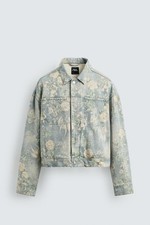 ZARA MENS FLORAL PRINT DENIM