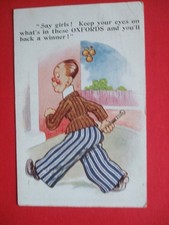 Old Comic PAWNBROKER PAWN BROKER 3 BALLS OXFORD BAGS FLARED TROUSERS BACK WINNER