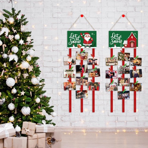 Christmas card holder wall - christmas,