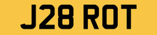 J28 ROT PRIVATE CAR REG NUMBER
