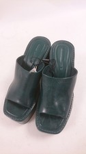 Green Platform Slip-On Sandals Size 6 UK 39 EU by Primadonna Collection 