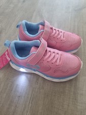 Girls Pink Light Up Sneakers