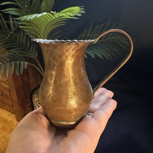 Antique beaten copper - beaten, jug