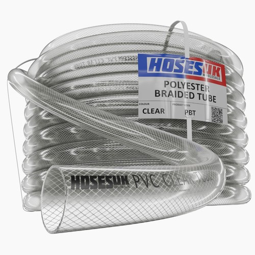 Clear braided pvc - braided, hose