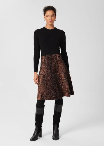 290 hobbs halie knitted dress - hobbs,