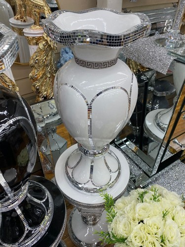 Sparkly vase romany - vase, mirrored