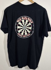 Old Guys Rule Board Meeting Tshirt Mens Large Black Short Sleeve Darts Humour