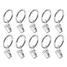 25mm Curtain Rings with Clips-