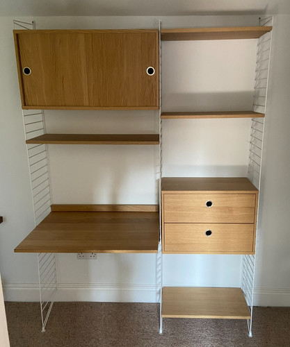 String shelf system oak - string,