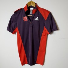 London 2012 Olympics  Adidas 2XS Polo T-shirt 1/4 Zip Neck XXS Missing Button