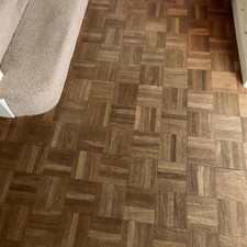 Reclaimed Teak Parquet Wood Floorings 1970's Vintage