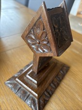 Antique Carved Oak Push Up