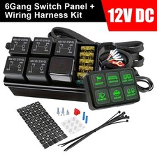 6 Gang Switch Panel LED Light