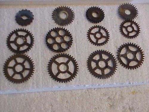 Used clock gears various - clock,