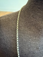 Vintage Long 925 Sterling Silver Belcher Chain Link Necklace 66cm 26 grams