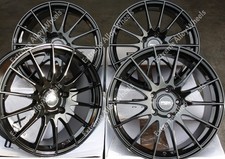 15" Black FX004 Alloy Wheels For Toyota Avensis Carina Celica Yaris 5x100