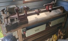 Large Wood Lathe, Strong Lathe Can Hold Heavy Loads, set of chisels included 