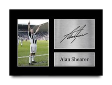Alan Shearer Signed Printed A4