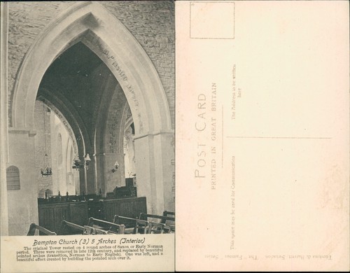 Bampton church arches interior - bampton,