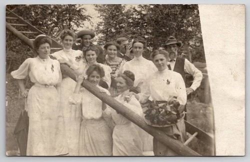 Rppc fancy ladies - rppc, victorian