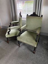 PAIR OF EDWARDIAN ARMCHAIRS