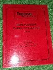 TRIUMPH T20 T20SS T20SH TIGER CUB OEM ILLUSTRATED SPARE PARTS MANUAL #10 1964>