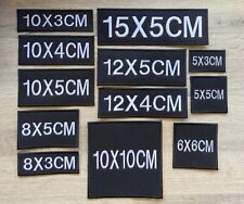 Embroidery Personalised Name Badges Patches Various Sizes Sew On Back