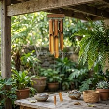 1x Bamboo Windchime - Natural