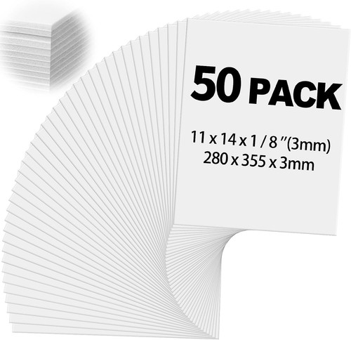Pack white foam board - foam,