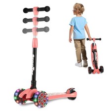 Kids 3 Wheel Scooter LED Wheels Light-Up Scooter for 6-12 Child UK Stock