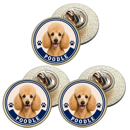 Poodle dog lapel - poodle,