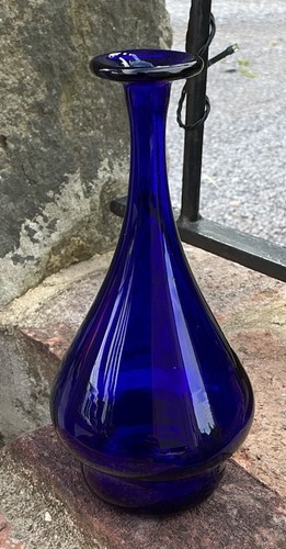 Vintage bristol blue glass - blue,
