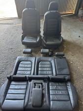 13-20 VOLKSWAGEN GOLF GTI MK7 4 DOOR BLACK LEATHER SEATS & DOOR PANELS OEM