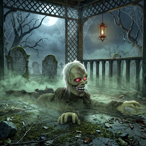 Animatronic crawling zombie - animatronic,
