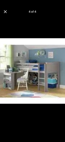 Habitat mid sleeper with desk - sleeper,