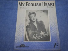 SHEET MUSIC - MY FOOLISH HEART