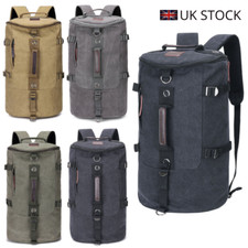 large capacity Zip Canvas travel backpack men's outdoor travel rucksack laptop