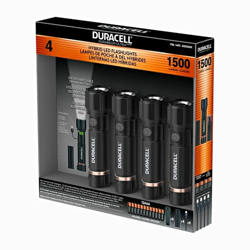 Duracell 1500 lumen - dual, power