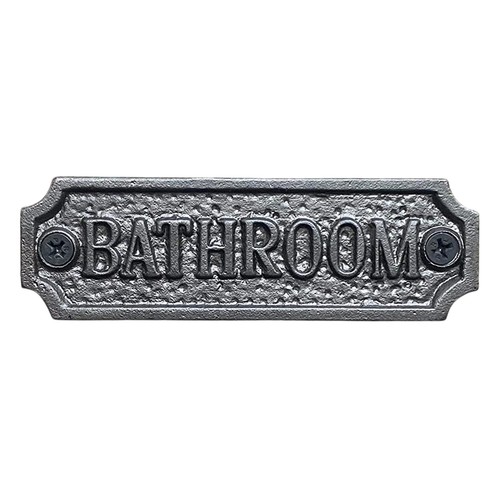 Cast iron bathroom door - bathroom,