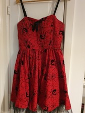 Hell Bunny Halloween Spider Dress Medium