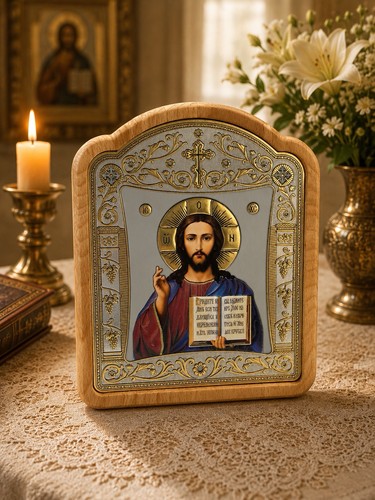 Jesus christ icon with - icon, gospel