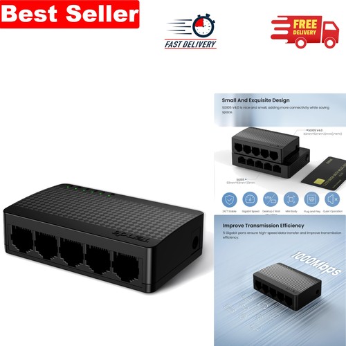 Port gigabit ethernet - 5-port, switch