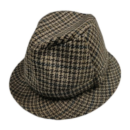 Vintage trilby hat wool brown - vintage,