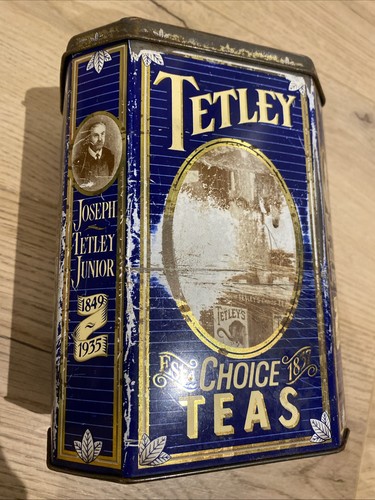 Vintage tetley tea tin - tetley, few