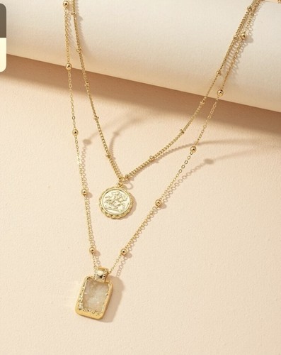 Gold chain coin - chain, layer