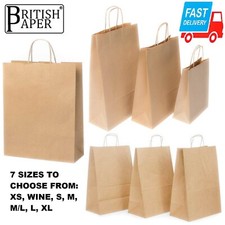 BROWN PAPER BAGS WITH HANDLES